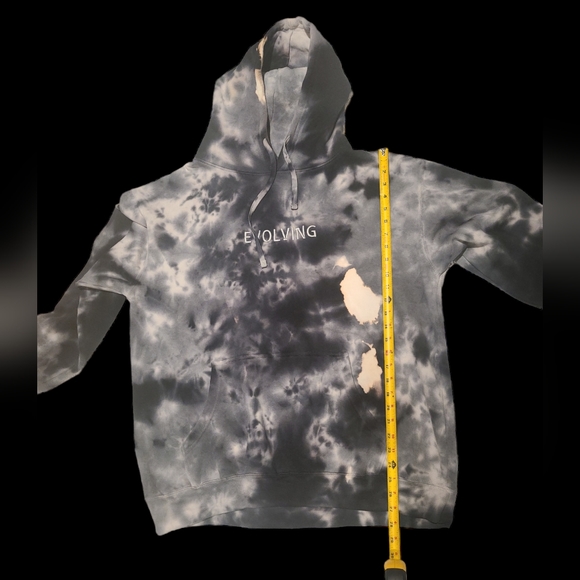OREN KASH Men's Evolving Pullover Hoodie Tie Dye XL Black Grey White - Picture 7 of 10